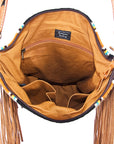 ADBG279 American Darling Hand Tooled Saddle Blanket Genuine Leather Women Bag Western Handbag Purse
