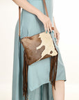 American Darling Small Crossbody Saddle Blanket Genuine Leather women bag western handbag purse