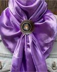 35X35" Solid Lavender Wild Rag / Scarf WRS13 - Western Concho Wild Rag Slides - Assorted