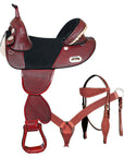 Hilason Western Horse Saddle Treeless American Leather Trail Barrel Tack