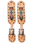 Hilason Western Cowboy Cowgirl Heavy Duty Genuine Leather Slobber Straps Black