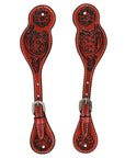 Hilason Western Cowboy Cowgirl Heavy Duty Genuine Leather Slobber Straps Black