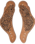Hilason Western Cowboy Cowgirl Heavy Duty Genuine Leather Slobber Straps Black