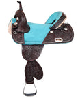 Hilason Western Horse Treeless Trail Barrel American Lather Saddle
