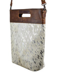 American Darling ADBGS159ACSL Messenger Hair On Genuine Leather Women Bag Western Handbag Purse