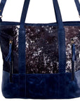 American Darling ADBGS162BKW Tote Hair On Genuine Leather Women Bag Western Handbag Purse