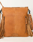 American Darling ADBGS192TAW Messenger Hair On Genuine Leather Women Bag Western Handbag Purse