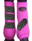 Large Hilason Horse Medicine Sports Boots Rear Hind Leg