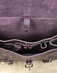 Handmade Buffalo Leather Briefcase Backpack For Laptop Work Travel Durable Build
