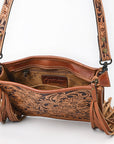 American Darling Hand Tooled Genuine Leather Women Bag Western Handbag Purse