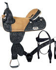 Hilason Western Horse Treeless Trail Barrel American Leather Saddle