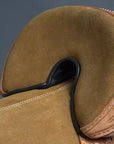 HILASON Treeless Western Trail Barrel Racing American Leather Saddle With Tack Set