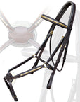 ExionPro Brass Clincher Figure 8 Bridle with Rubber Reins