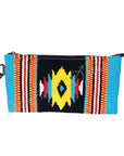 American Darling ADBG344DAR5 Wristlet Saddle Blanket Genuine Leather Women Bag Western Handbag Purse