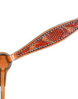 Hilason Western American Leather Horse Breastcollar Dual Tone
