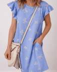Emmie Sleeve Shift Mini Dress