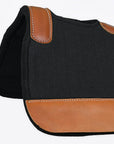 32X32Â Hilason Western Contoured Horse Saddle Pad Wool Felt Square Black