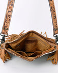 American Darling ADBGS192ACGO Messenger Hair On Genuine Leather Women Bag Western Handbag Purse
