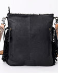 American Darling Messenger Hand Tooled Hair On Genuine Leather Western Women Bag Handbag Purse | Cute