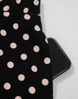 Polka Dot Sheer Lace Patchwork Asymmetric Skirt