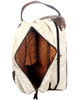 American Darling ADBG354BRW Boot Cover Hair On Genuine Leather Women Bag Western Handbag Purse