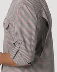 Mens Wrangler Performance Button Up- Red Check