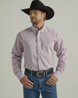George Strait® Long Sleeve Button Down Two Pocket Plaid Shirt