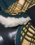 UV Protected Horse Fly Boots With Fleece Lining Plaid