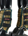 UV Protected Horse Fly Boots With Fleece Lining Plaid
