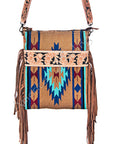 American Darling Cross Body Hand Tooled Saddle Blanket Genuine Leather Women Bag Western Handbag Purse