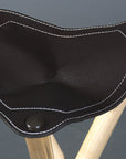 Hunting Stool -- Saddle Stool -- Triangle Side -- 13 X Height 26 Inch