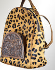 American Darling Hand Tooled Hair On Genuine Leather Women Bag Western Handbag Purse