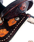 Flex Tree Western Horse Saddle In American Leather Barrel Trail By Hilason