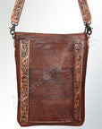 American Darling ADBG379BR Large Crossbody Hand Tooled Genuine Leather Women Bag Western Handbag Purse