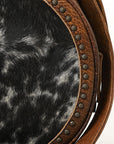 American Darling ADBG352BRW Canteen Hair On Genuine Leather Women Bag Western Handbag Purse