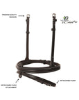Replacement Noseband of ExionPro Detachable Flash New Thin Raised Bridle & Reins