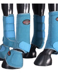 HILASON L M S Horse Front Rear Hind Leg Sport Boots & Bell 6 Pack | Jumping
