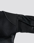 Hilason Bull Riding Gloves Pro Rodeo Genuine Leather Black Left Hand