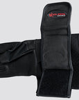 Hilason Bull Riding Gloves Pro Rodeo Genuine Leather Black Right Hand