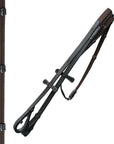 ExionPro Dressage Bridle: Mono Crown, Raised Browband, Anatomical Noseband, Detachable Flash & Web Reins