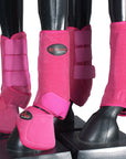 HILASON L M S Horse Front Rear Hind Leg Sport Boots & Bell Boots 6 Pack