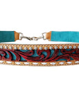 American Darling Full Grain Genuine Leather hand Tooled Handle Strap