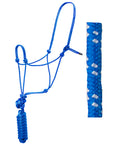 Hilason Basic Two-Toned Poly Rope Halter with 8' Lead – Durable, Lightweight & Hardware-Free