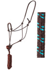 Hilason Basic Two-Toned Poly Rope Halter with 8' Lead – Durable, Lightweight & Hardware-Free