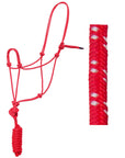 Hilason Basic Two-Toned Poly Rope Halter with 8' Lead – Durable, Lightweight & Hardware-Free