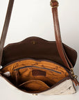 American Darling Envelope Hand Tooled Hair On Genuine Leather Women Bag Western Handbag Purse