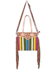 American Darling Cross Body I Hand Tooled Hair-On Genuine Leather Women Bag Western Handbag Purse
