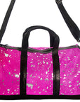 American Darling Handmade Leather Duffle Bag for Women, Cowhide Travel Handbag with Shoulder Strap