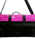 American Darling Handmade Leather Duffle Bag for Women, Cowhide Travel Handbag with Shoulder Strap