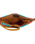 American Darling ADBG344DAR9 Wristlet Saddle Blanket Genuine Leather Women Bag Western Handbag Purse
